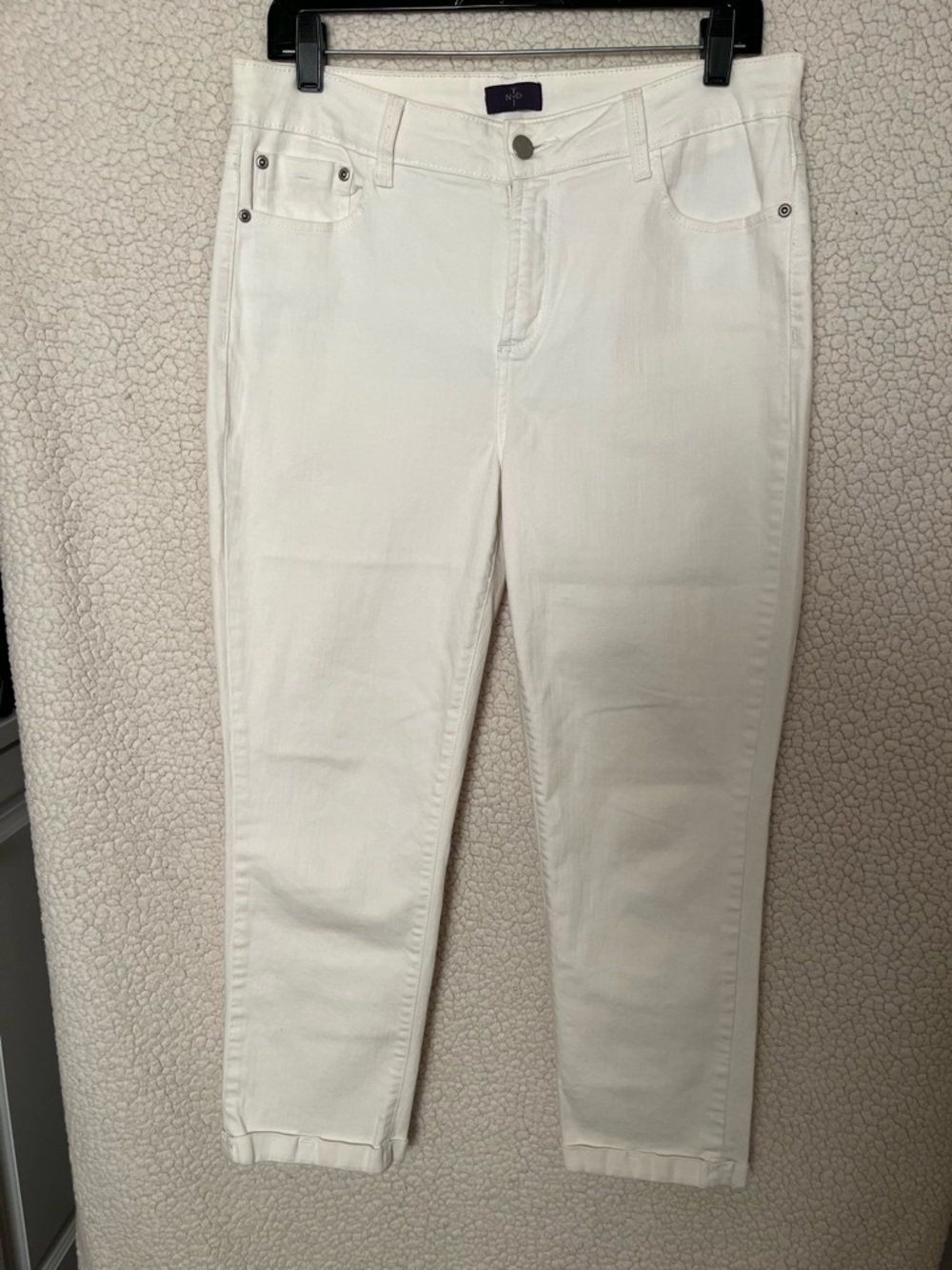 NYDJ Ivory Cropped Ankle Jeans